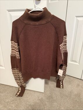 Free People Get Cozy Pullover -NWT. Size XS